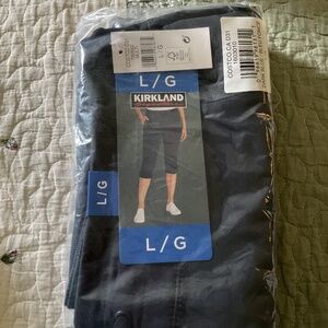 Lot of 3 NWT LARGE DARK BLUE KIRKLAND SIGNATURE CAPRIS